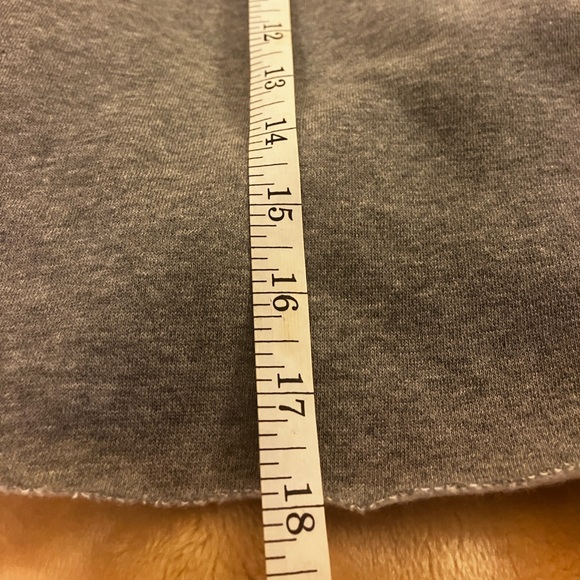 Grey Cropped Hoodie Sweatshirt - Picture 8 of 9